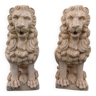 Pair of stone lions