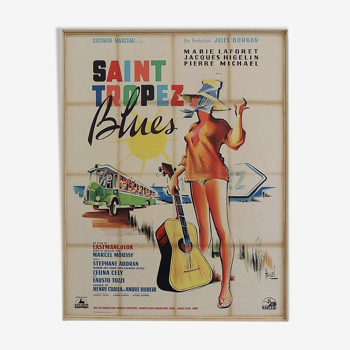 Affiche de cinema originale "Saint-Tropez blues"