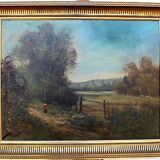 Oil on canvas Landscape nineteenth century