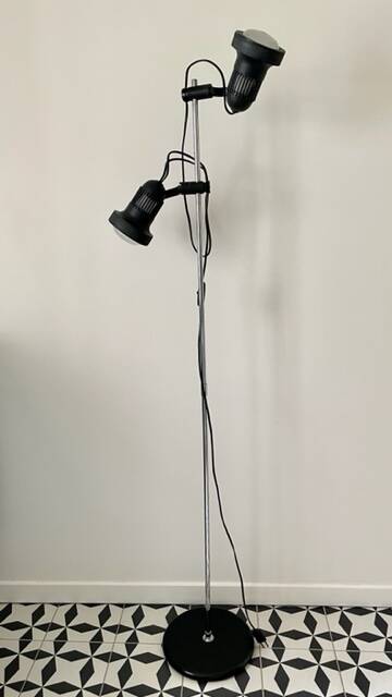 Black floor lamp from the 70s