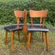 Series of 4 vintage chairs from the 50s and 60s