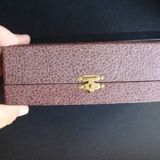 Vintage Keramos Sèvres salt cellars in their case