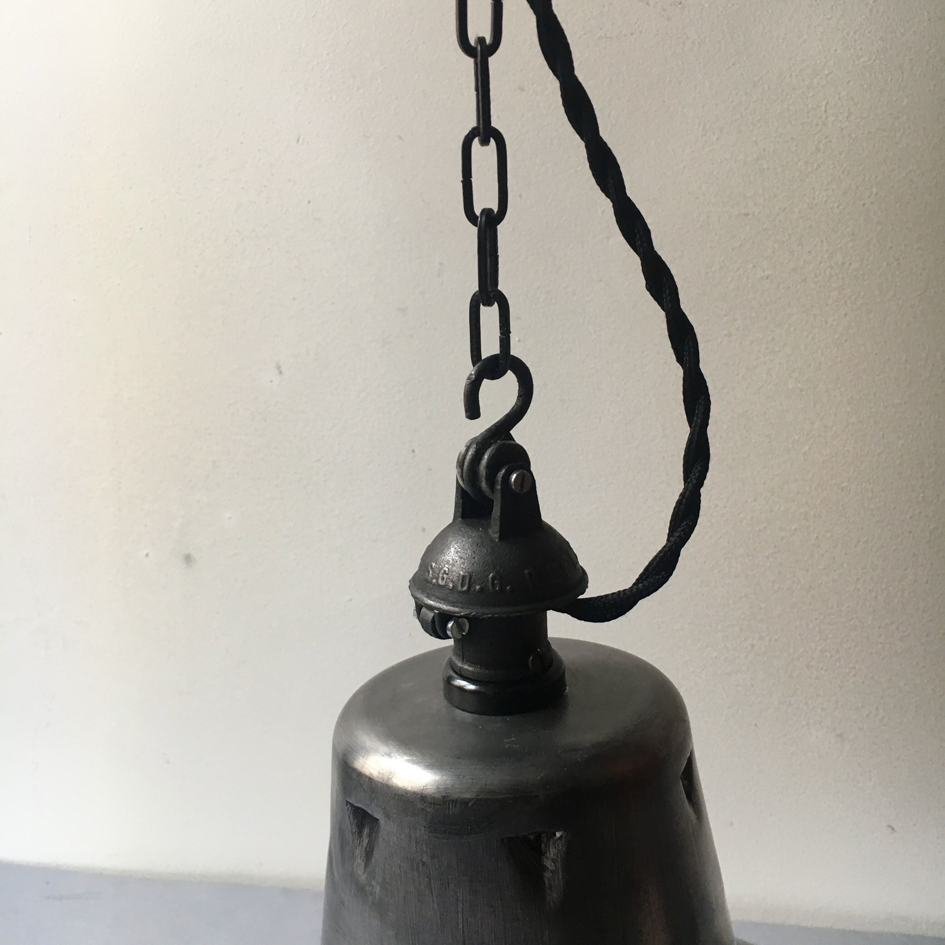 Old hanging lamp factory workshop industrial reflecto lux