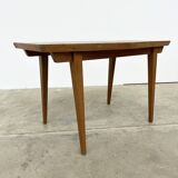 Small Coffee Table 50s – Geometric Marquetry & Compass Legs