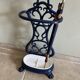 Enamelled cast iron umbrella stand from the early 20th century.