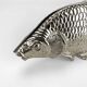 Silver metal fish napkin holder