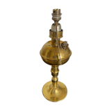 Electrified copper kerosene lamp