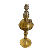 Lampe à pétrole en cuivre électrifiée