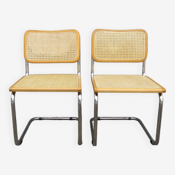 Paire de chaises Cesca B32 Marcel Breuer