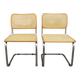 Pair of Cesca B32 Marcel Breuer chairs