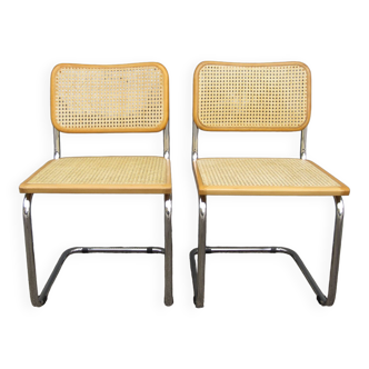 Paire de chaises Cesca B32 Marcel Breuer