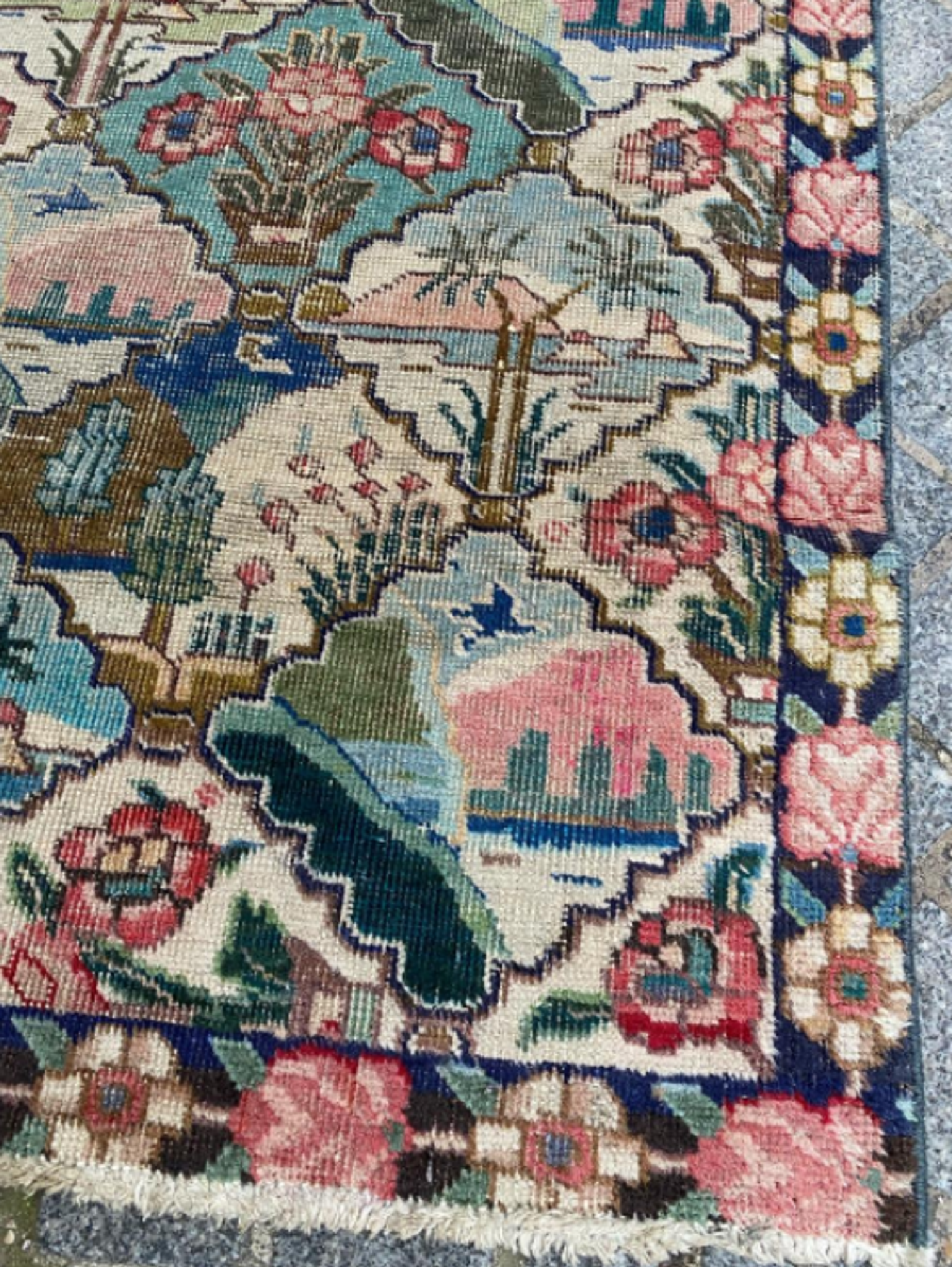 Tapis décoratif vintage Mahal 129x79cm
