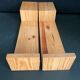 Pair wooden wall shelves 1970