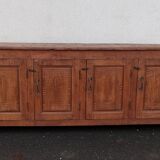 Antique wooden sideboard with 4 doors