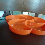Appetizer tray year 1970 orange