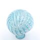 Striped light blue glass vase Phoenician Malta, 1990s