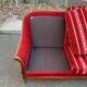 Louis XV 2-seater canapé B. Marly France 1950 solid wood burgundy velvet