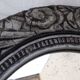 Oval wooden mirror