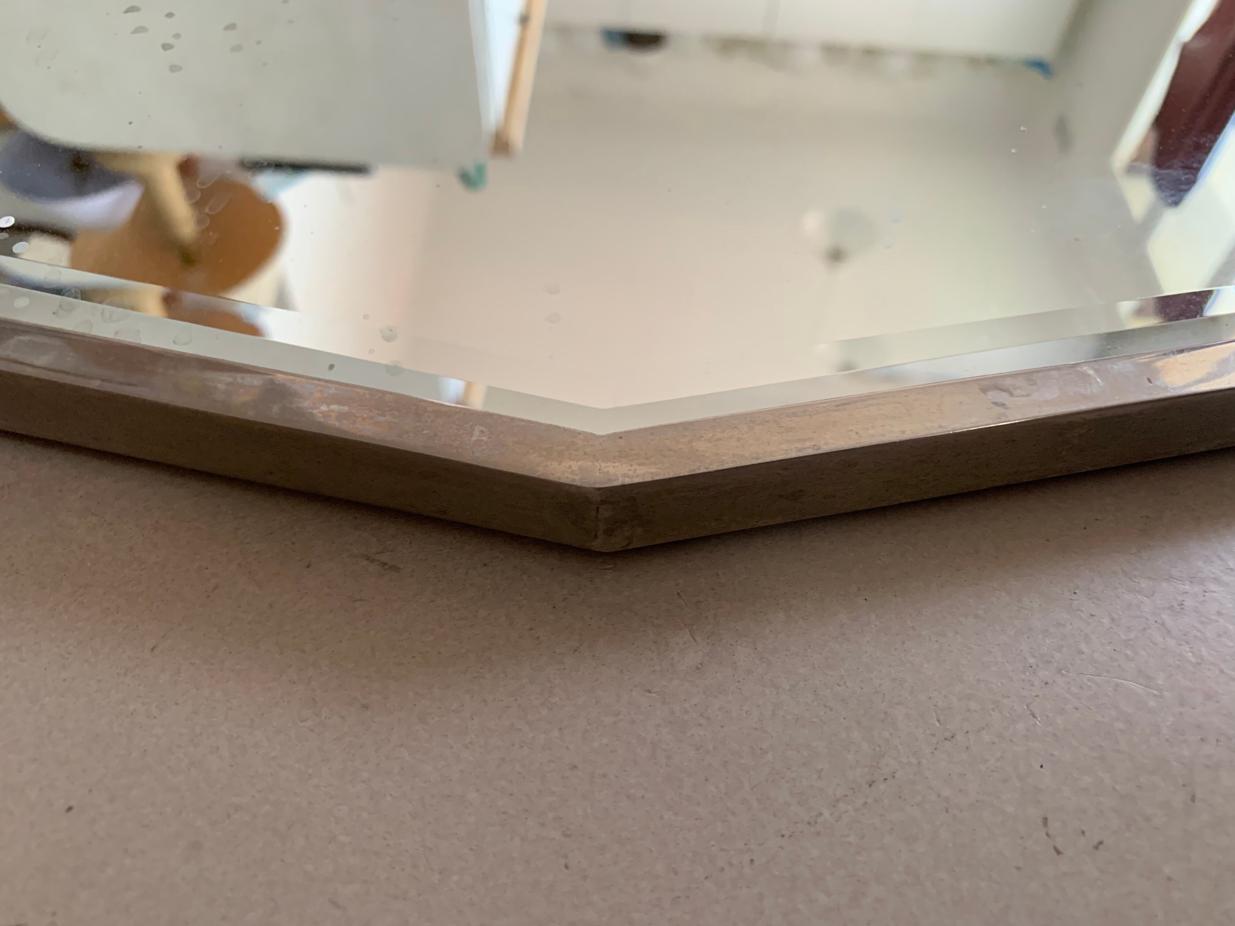 Art Deco beveled mirror 90x50cm