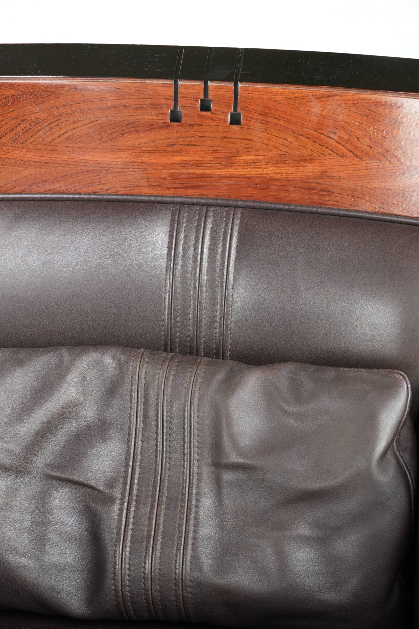 Art Deco design set consisting of an armchair and ottoman