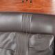 Art Deco design set consisting of an armchair and ottoman