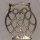Owl vintage trivet