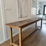 Console table "campaign" solid oak