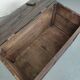Old storage chest oak carved traditional scene