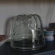 Pair of old fluted glass molds. Kouglof molds / Jam molds