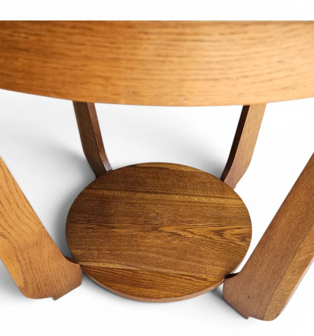 Table d'appoint en chêne Art Déco des années 1930