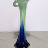 Soliflore Vase Murano Jack In The Pulpit. Arum Flower. In Blown Glass.