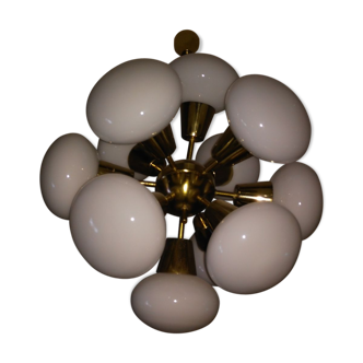 Lustre Sputnik de Kamenický Šenov 1970s