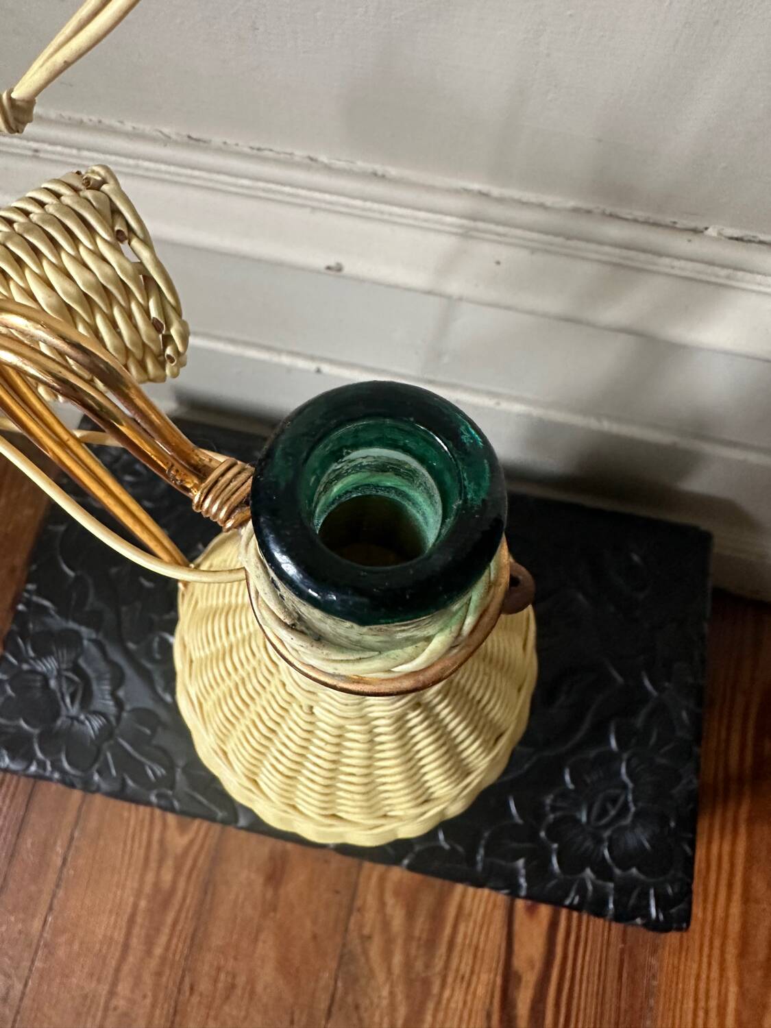 Scoubidou bottle from the 60s