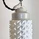 Vintage White Porcelain Pendant Light, 1970s