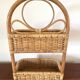 Rattan and bentwood pan shelf 1960