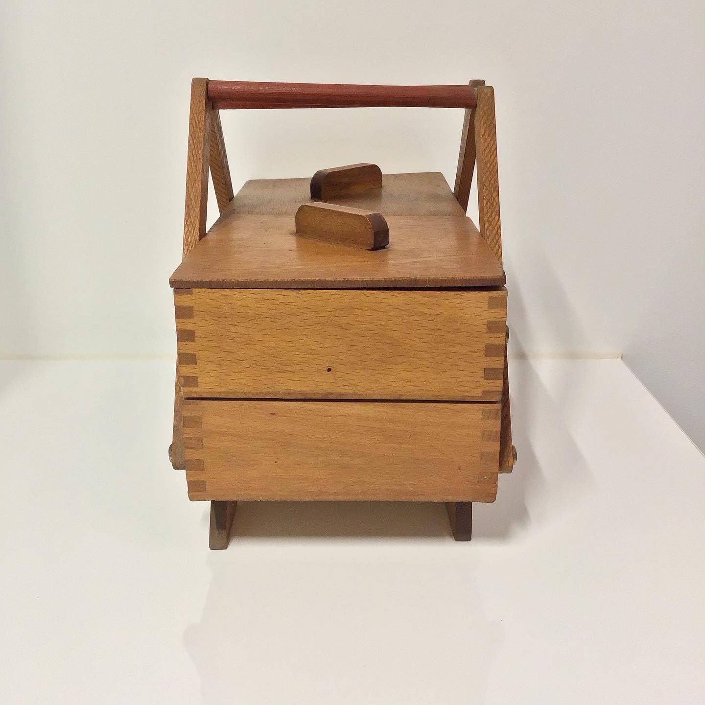 Little vintage wooden worker