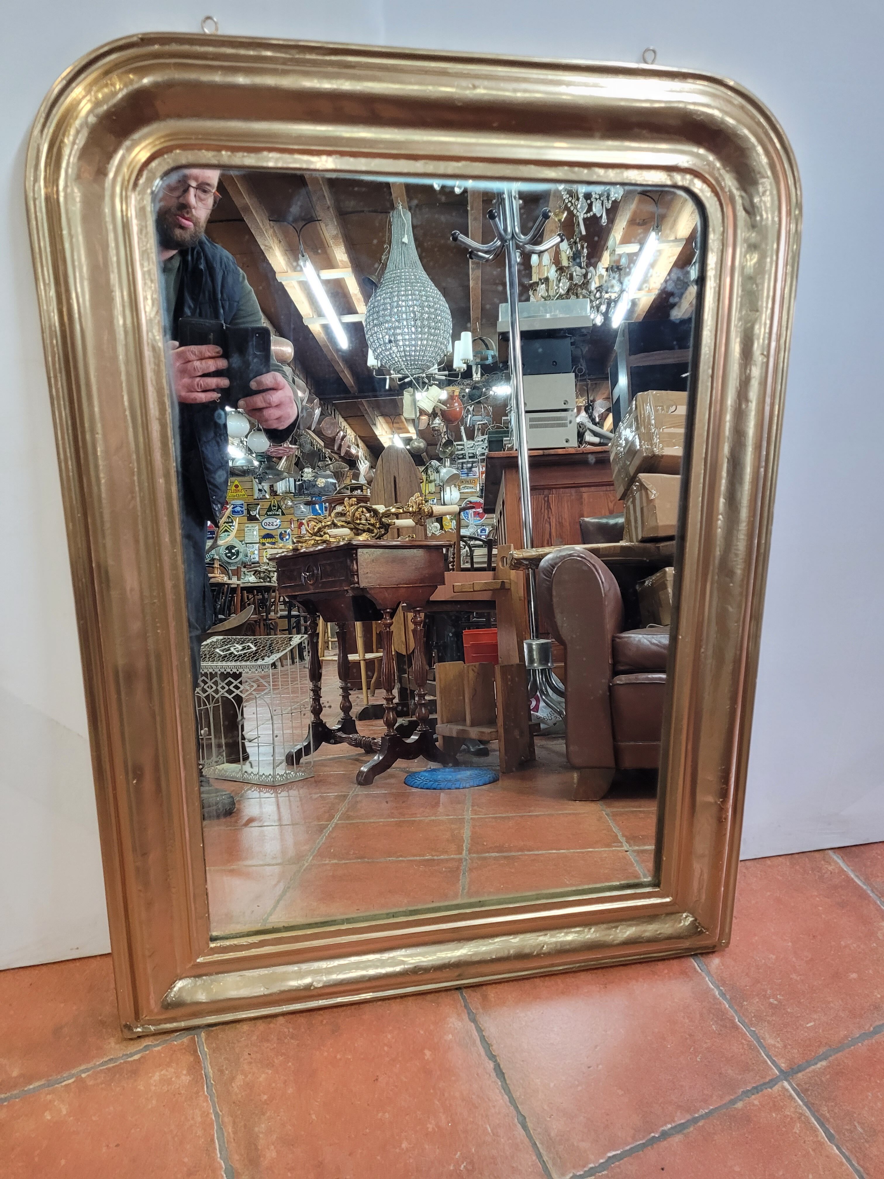 Mirror Louis Philippe old gilded 103x76cm