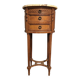 Louis XVI style oak bedside table