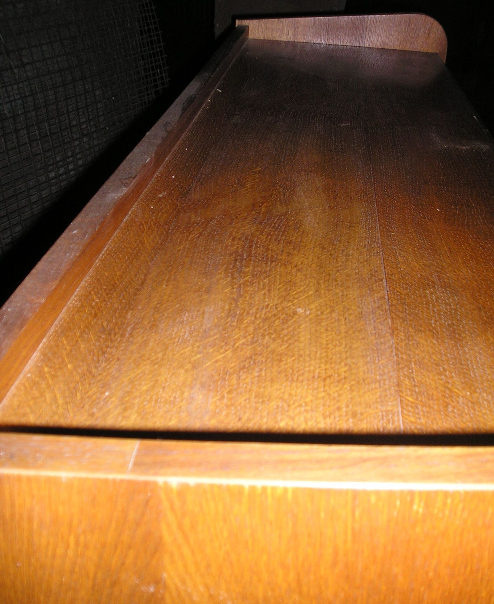Secretary cabinet, oak veneer 1960