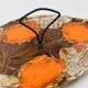 Plat Poisson Vallauris Céramique Vintage Orange