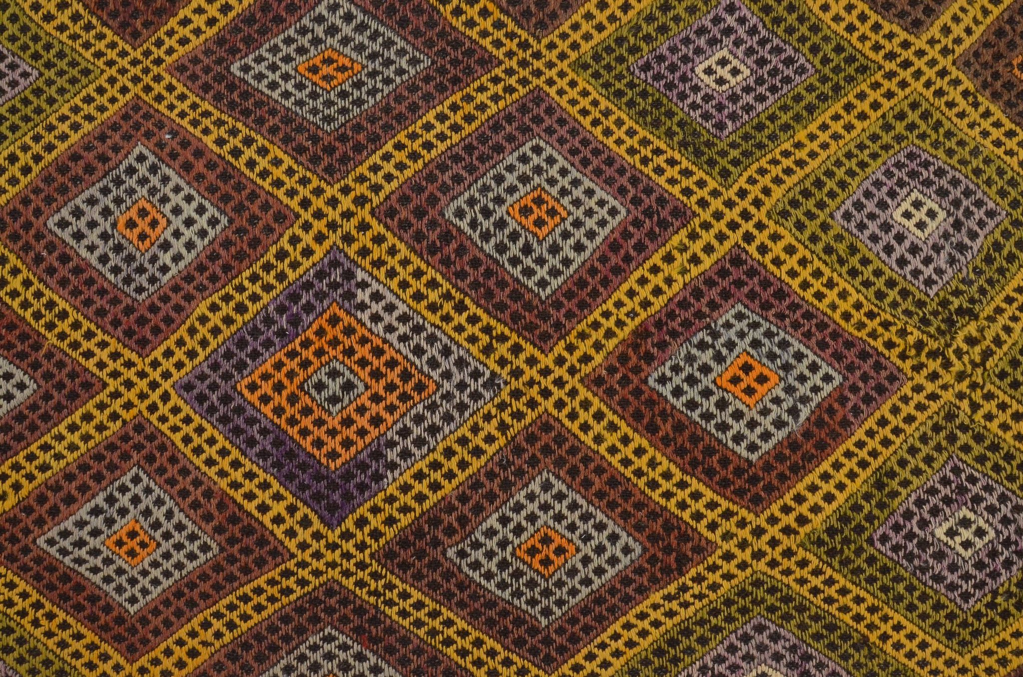 Small Oushak Vintage Kilim Rug sku 1985