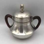 Coffee/tea service in silver metal punch goldsmiths phoenix villeurbanne xixth