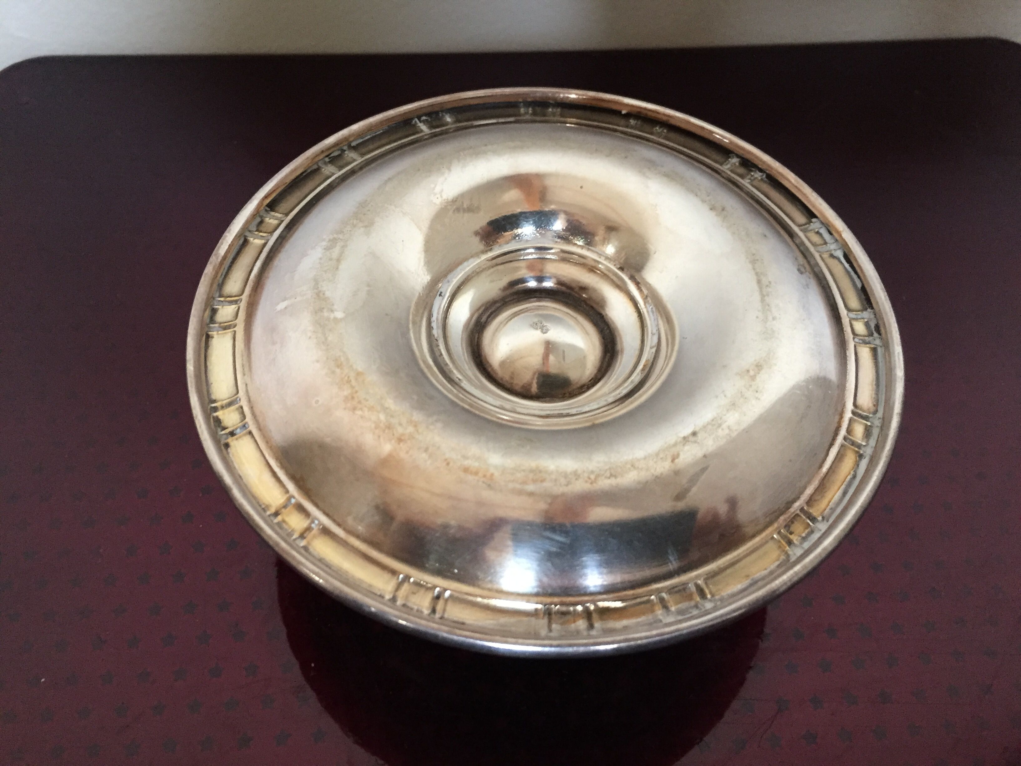 Silver metal egg cup