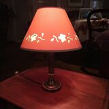 Louis XVI bedside lamp with its lampshade