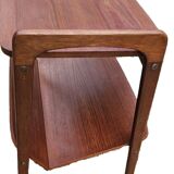 Opal kleinmobel 1960 teak rolling magazine rack