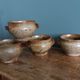 Soup bowls in Puisaye pyrite stoneware by Jean-Pierre Prud'homme