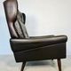 Vintage Danish mid-century Svend Skipper high back lounge chair 1965