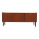Danish teak sideboard 1970s with sliding doors
