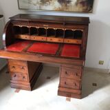 Mahogany cylindrical desk