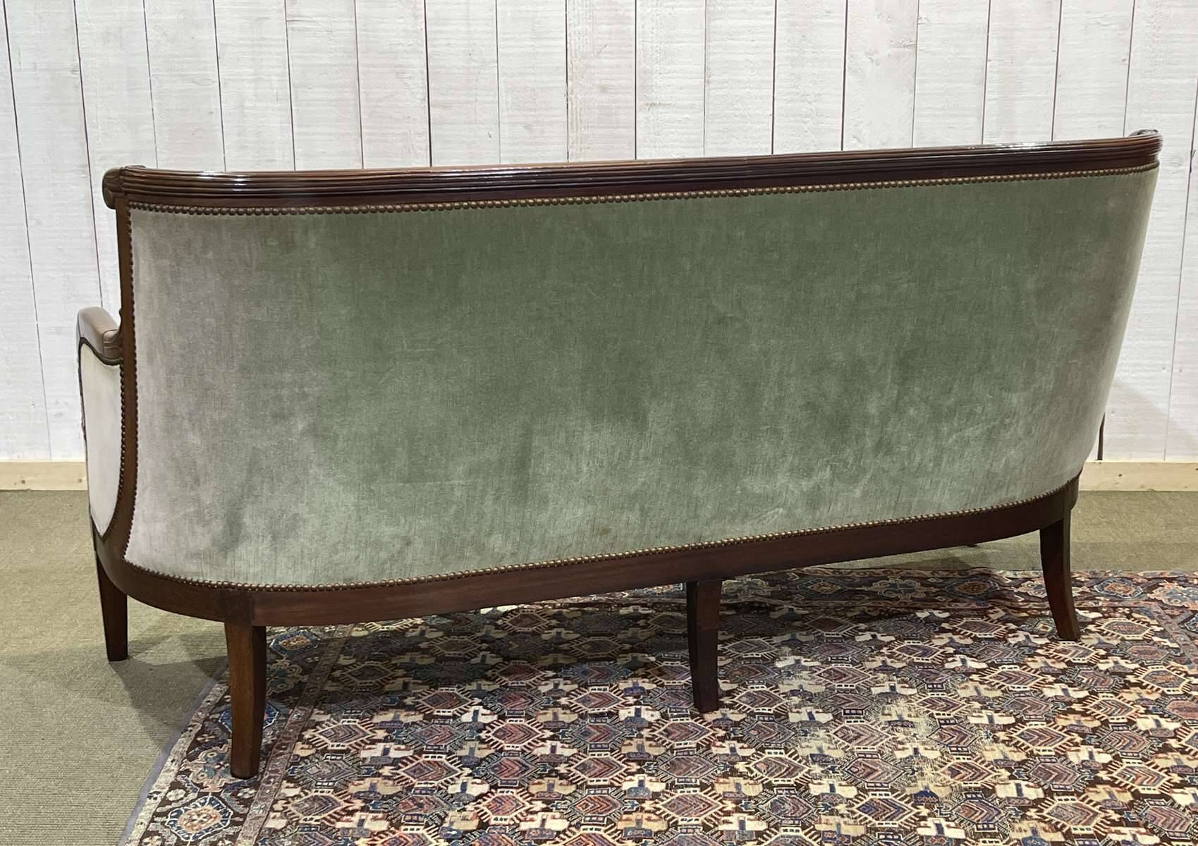 19th century Empire mahogany bench